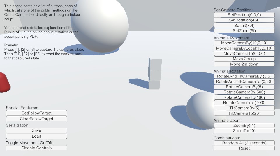 Scripting / API example scene